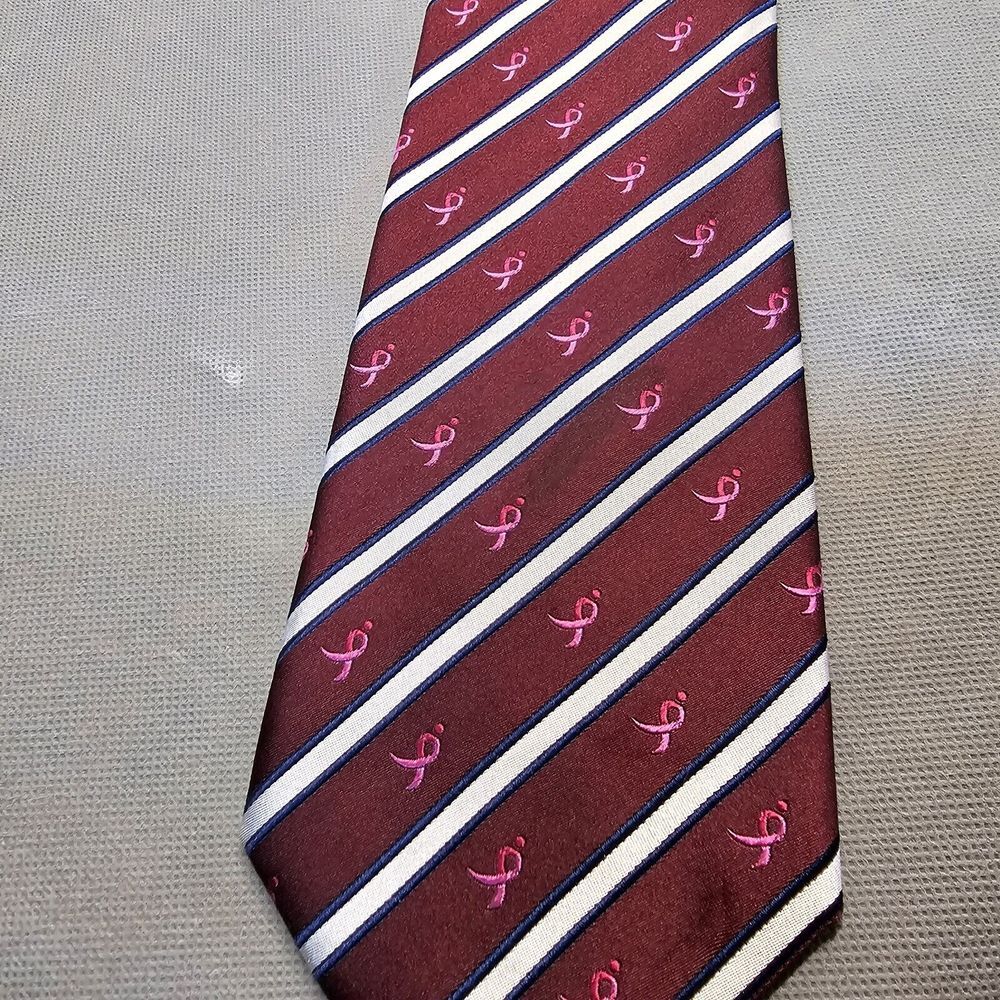 Susan G Komen For The Cure Knotes‎ For Hope Breast Cancer Awareness Tie 59" - Picture 9 of 11